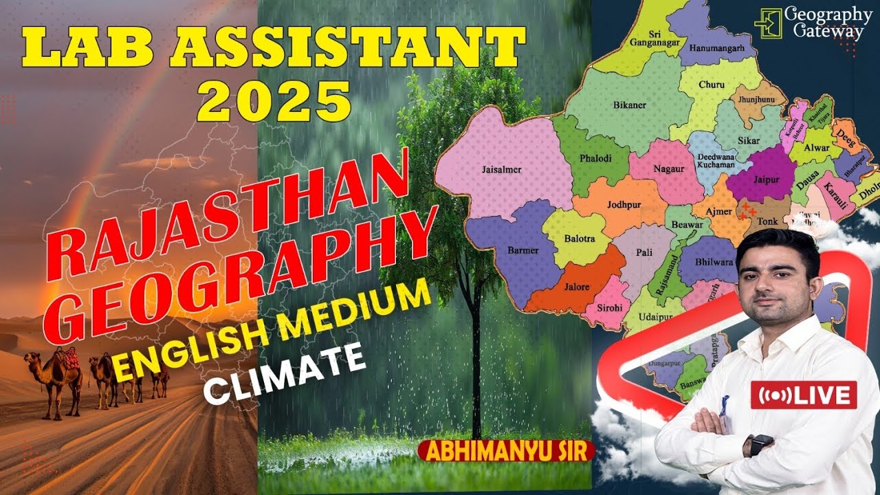 Climate Of Rajasthan | English Medium | Lab Assistant | By Abhimanyu Sir