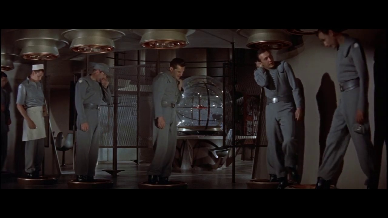 Forbidden Planet. C-57D saucer comes out of hyperspace near a star. Deceleration. Jerry, you!
