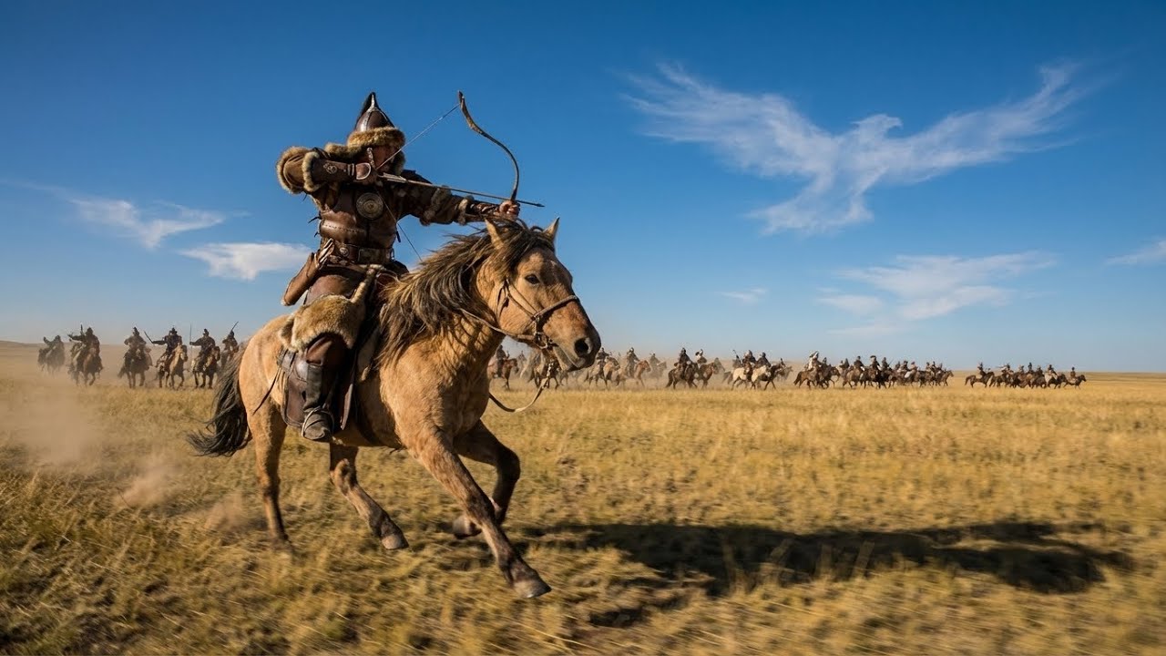 THE GREAT KHAN 🏹 Mongolian Folk Metal & Throat Singing | Epic War Music