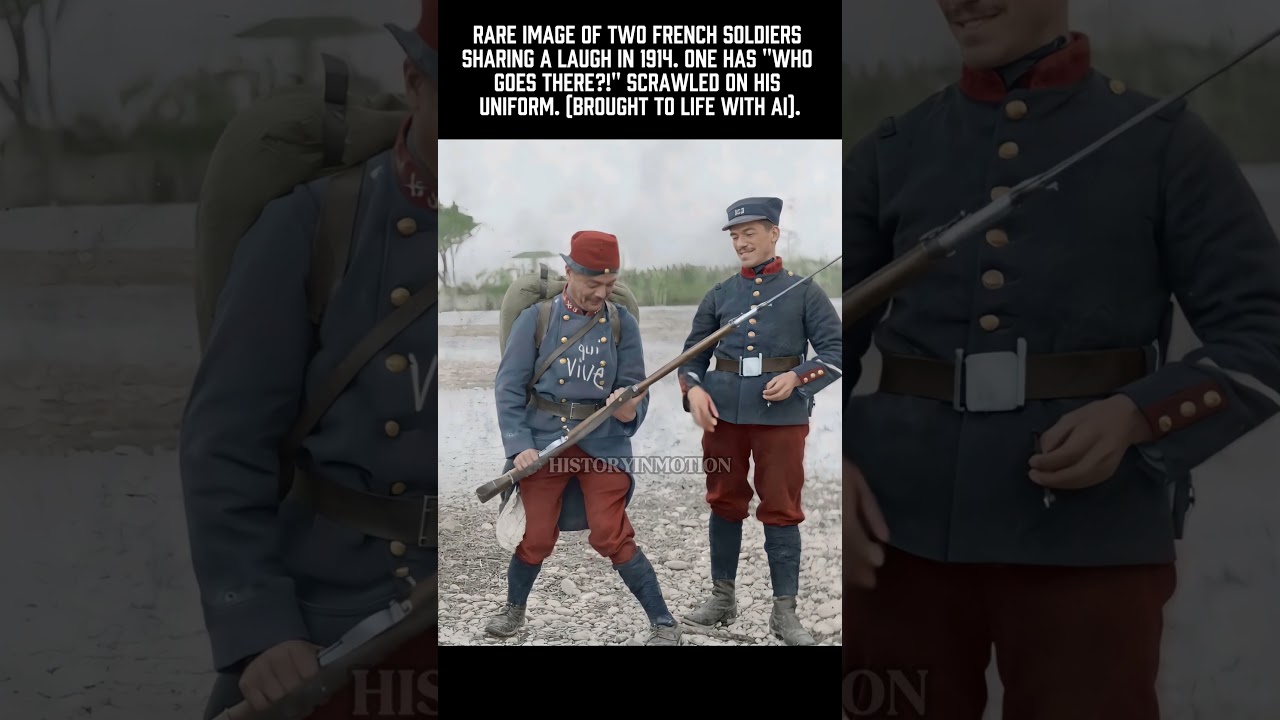 WW1 Brought to Life: French Soldiers Goofing Around in 1914