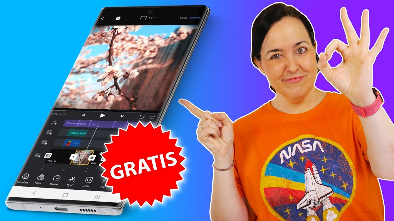 Increíble EDITOR de VÍDEO GRATIS para MÓVIL 🤩 Tienes que probarlo!! - VN Editor
