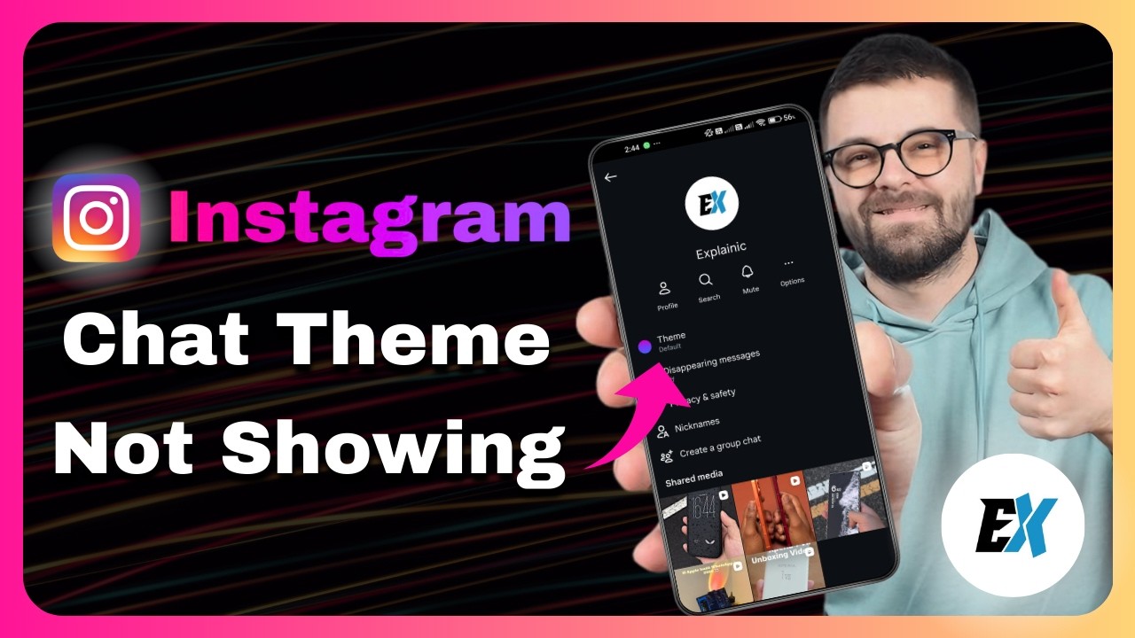 How to Fix Instagram Chat Theme Option Not Showing - Chat Theme Feature Missing