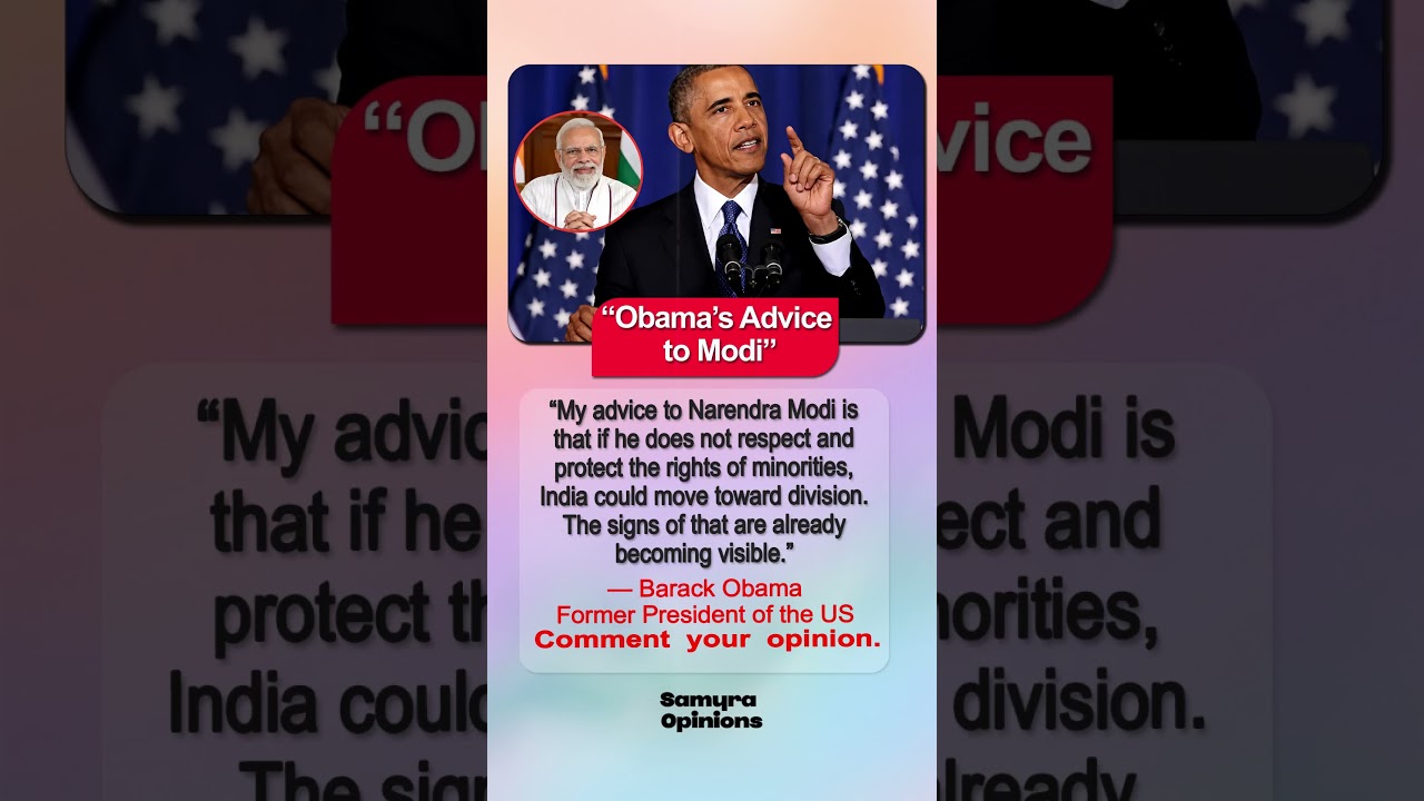 Obama&rsquo;s Message to Narendra Modi Goes Viral ⚠️#trendingnow