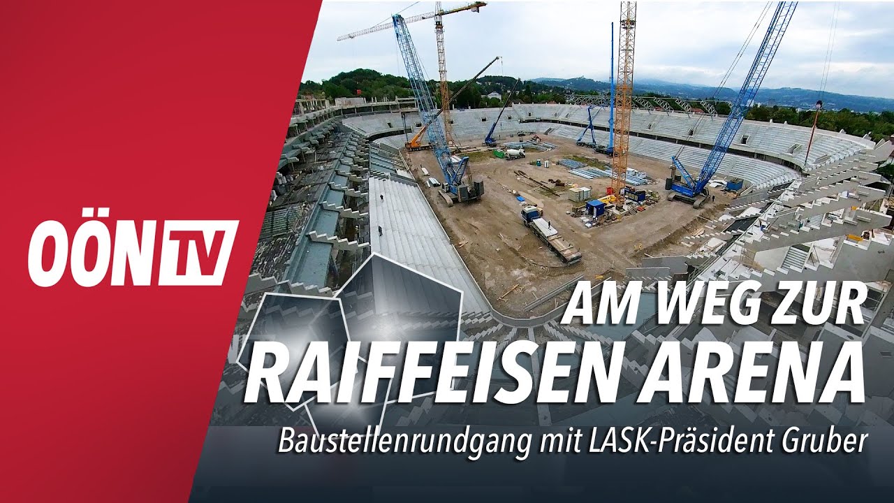 Baustellenführung beim LASK: 