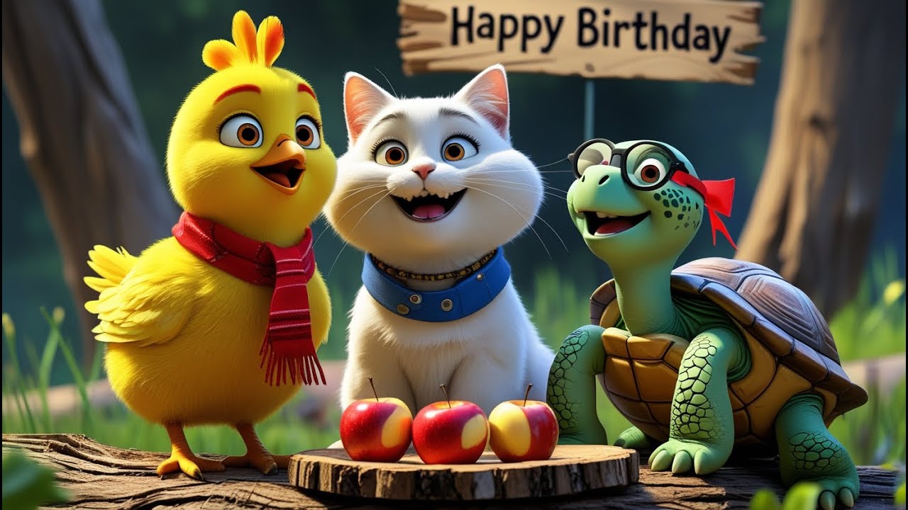 Souffle Tes Bougies avec tes amis🎂✨  Chanson d’Anniversaire Magique pour Enfants Happy birthday song