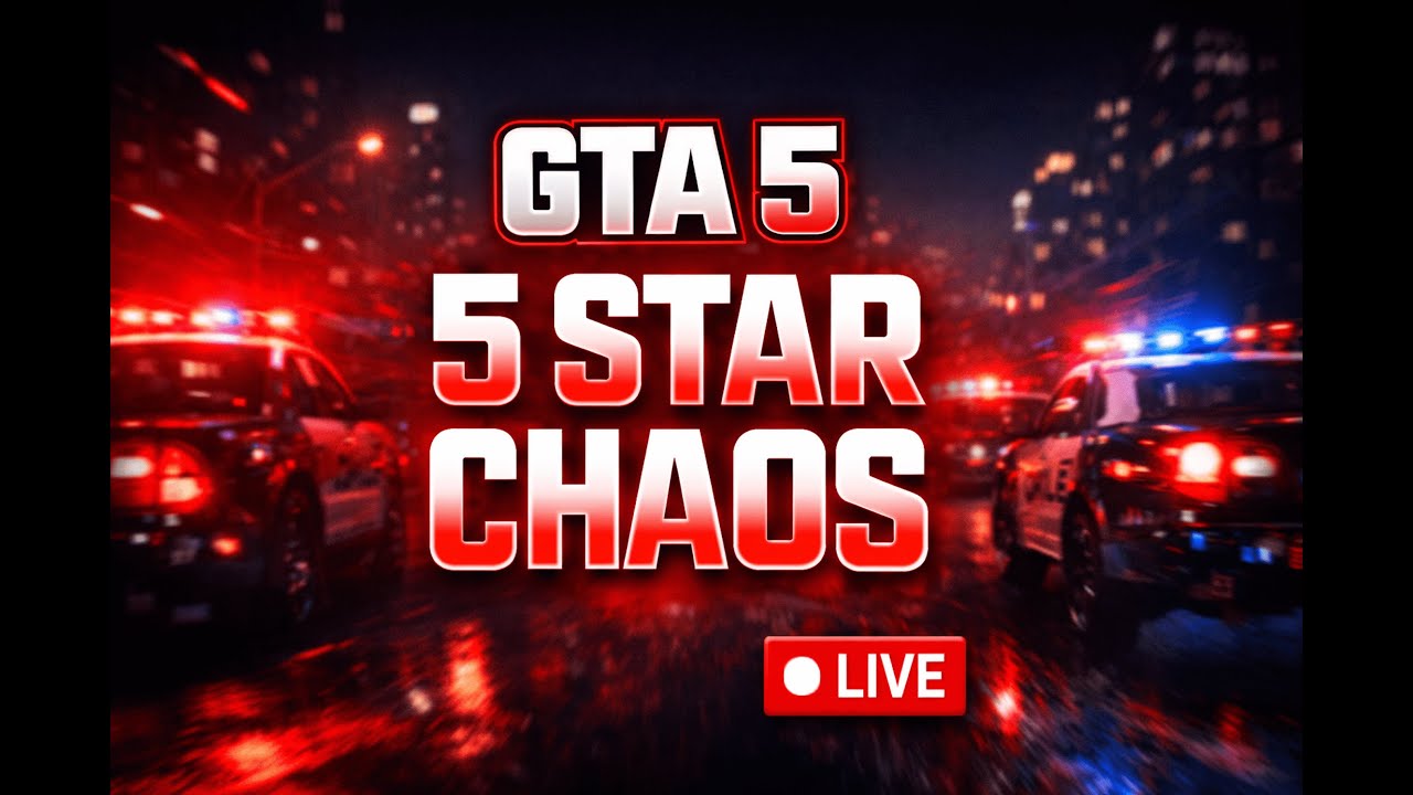 GTA 5 LIVE 🔥 5-Star Survival | Day 23 #shorts | Spider vs 99 Police |
