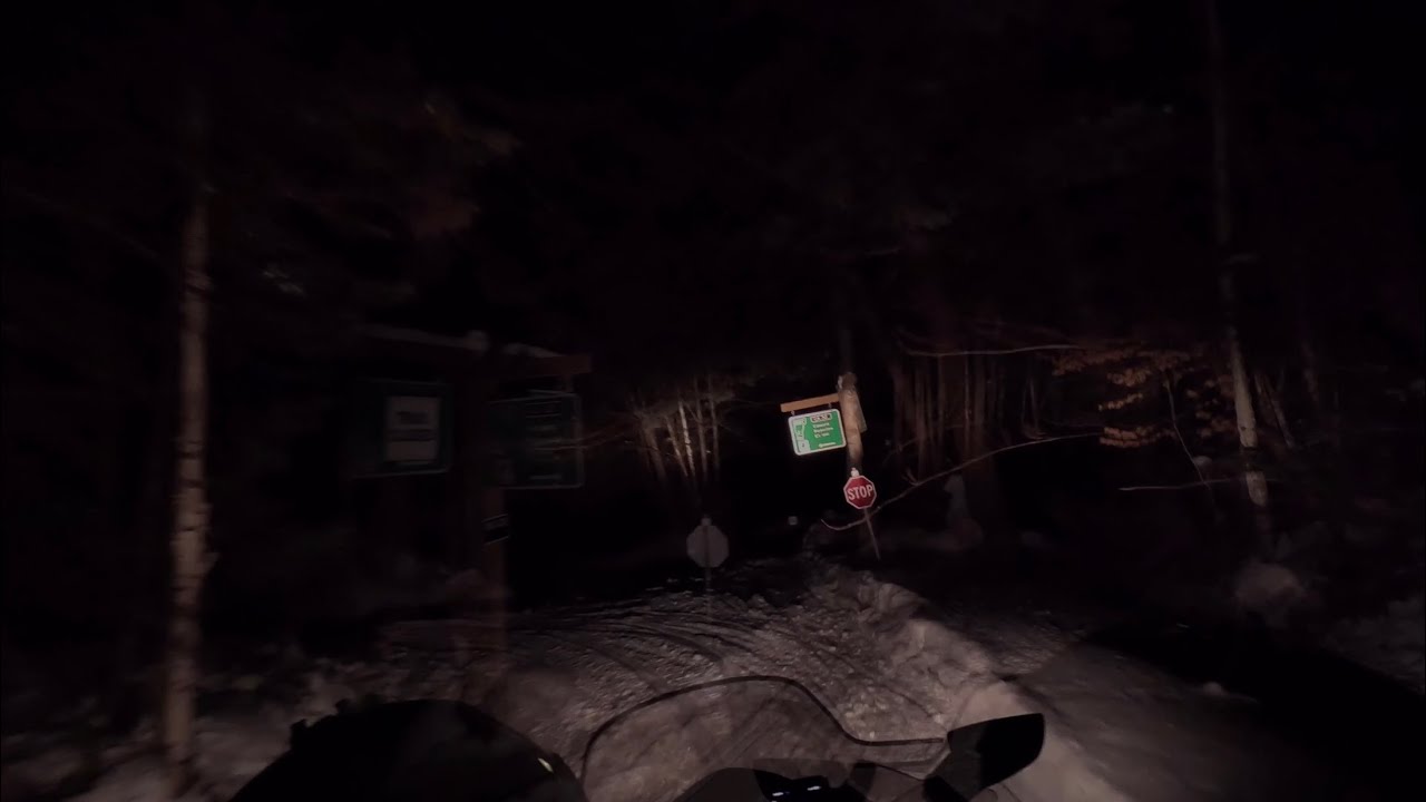2-6-26 Night Snowmobile Ride, 20°  Northeastern Vermont 