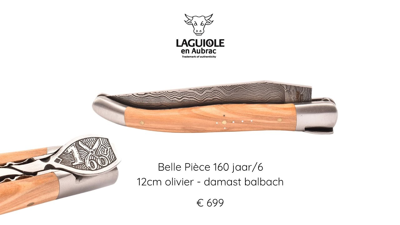 Belle Pièce 160 jaar/6 - 12cm olivier - damast balbach