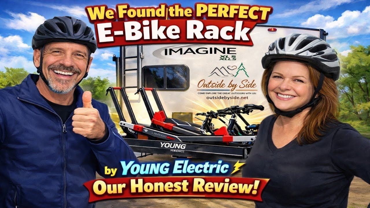 We Found the PERFECT E-Bike Rack For Our Travel Trailer By Young Electric - Our Honest Review! 