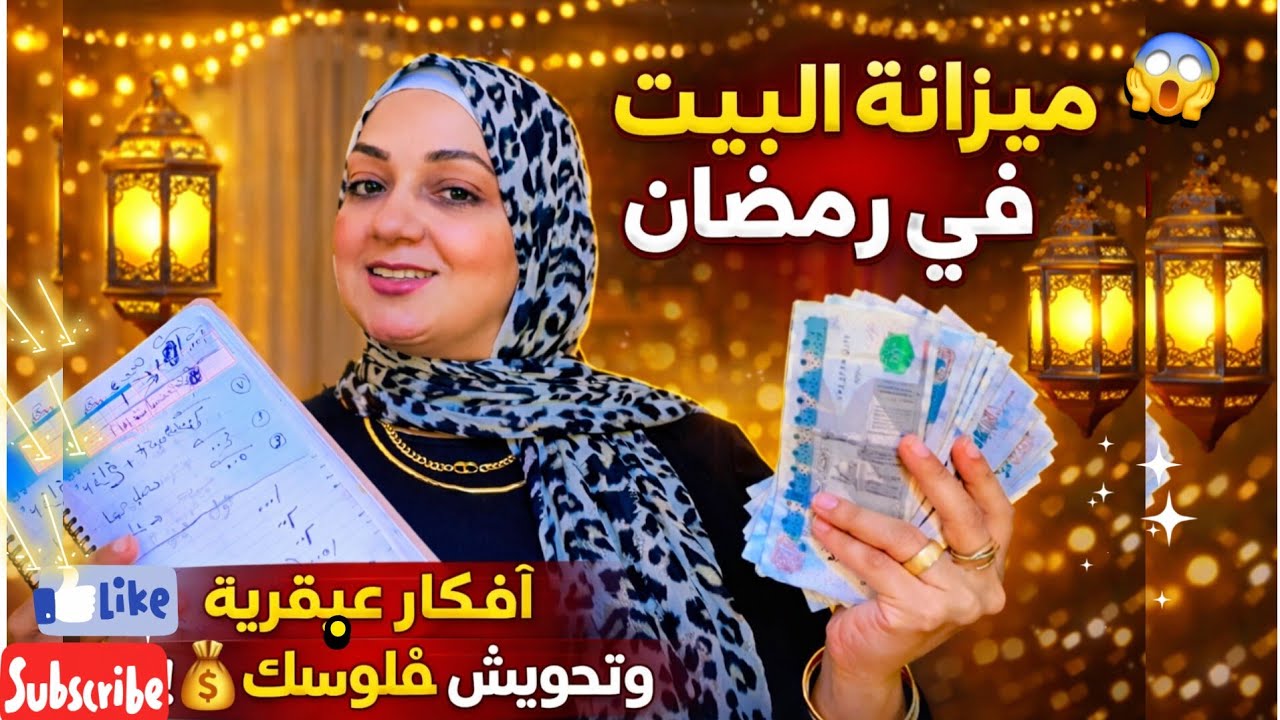 ميزانيةالبيت في رمضان🌙اسرار التوفير جدول تنظيم +مشتريات +منظفات اقتصاديه لميزانية رمضان 🌙2026