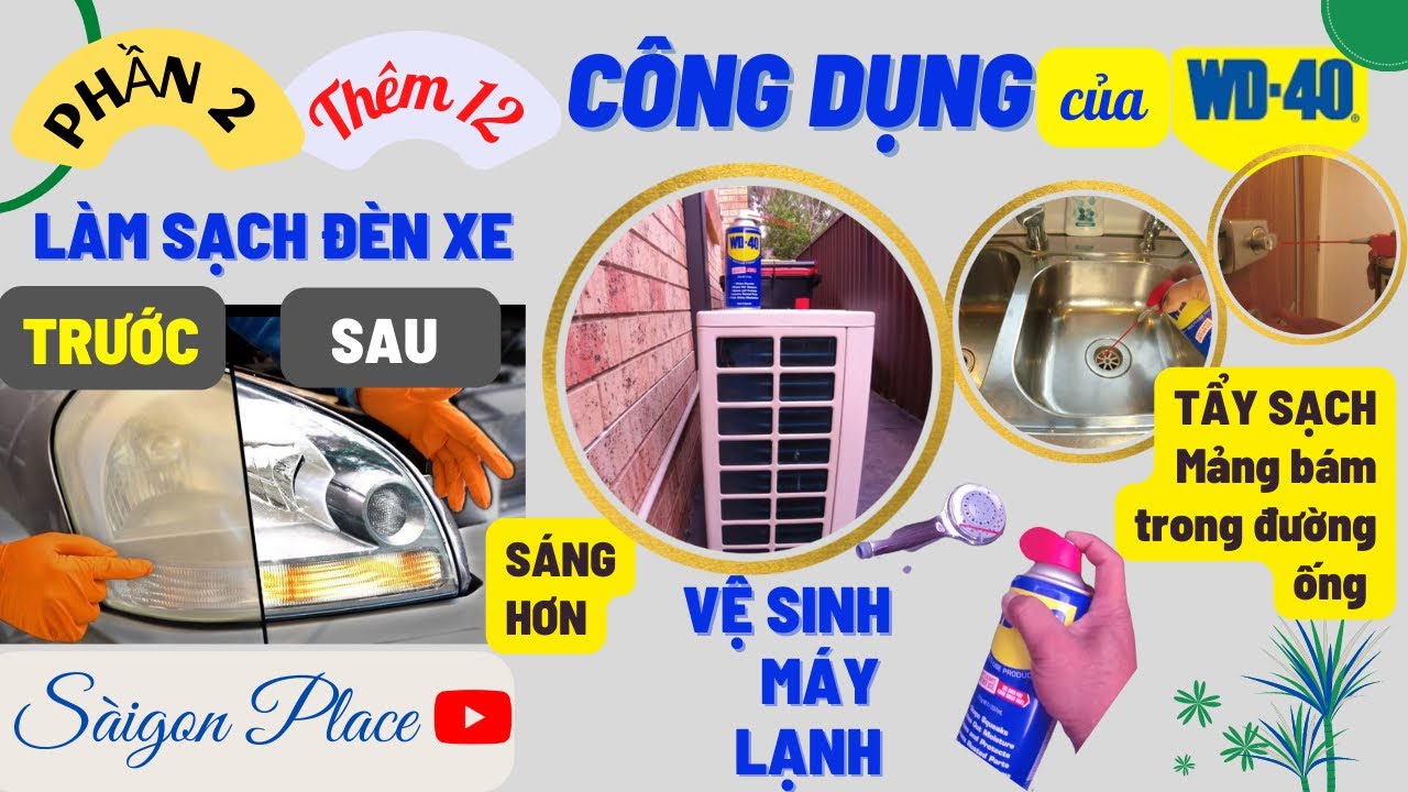 Những công dụng tuyệt vời của WD-40 không phải ai cũng biết phần 2 - @SaigonPlace