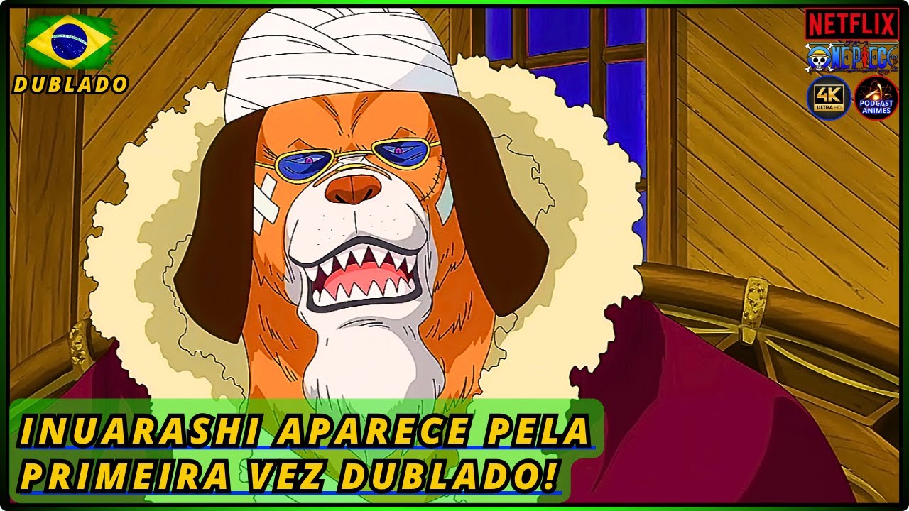 INUARASHI DUBLADO APARECE PELA PRIMEIRA VEZ! ONE PIECE ARCO DE ZOU DUBLADO!