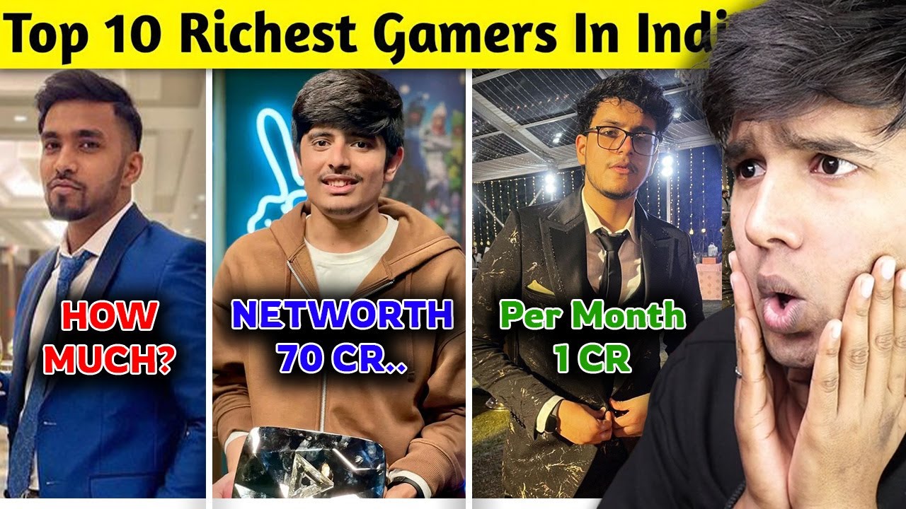 Top 10 Richest Gamers in India 2024😲