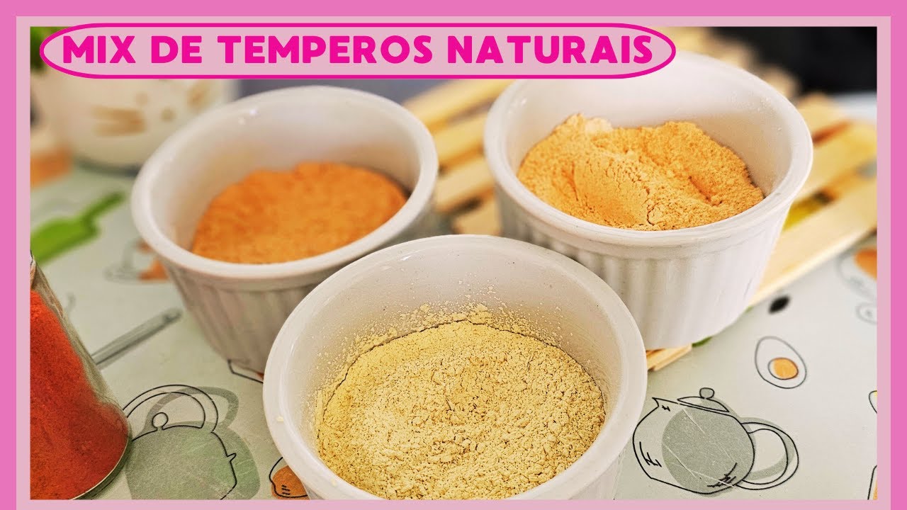 3 MIX DE TEMPEROS DESIDRATADOS | Pr&aacute;tico de usar e com ingredientes naturais