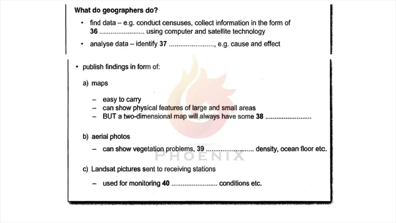 Studying geography helps us to understand | IELTS LISTENING TEST | SECTION-4