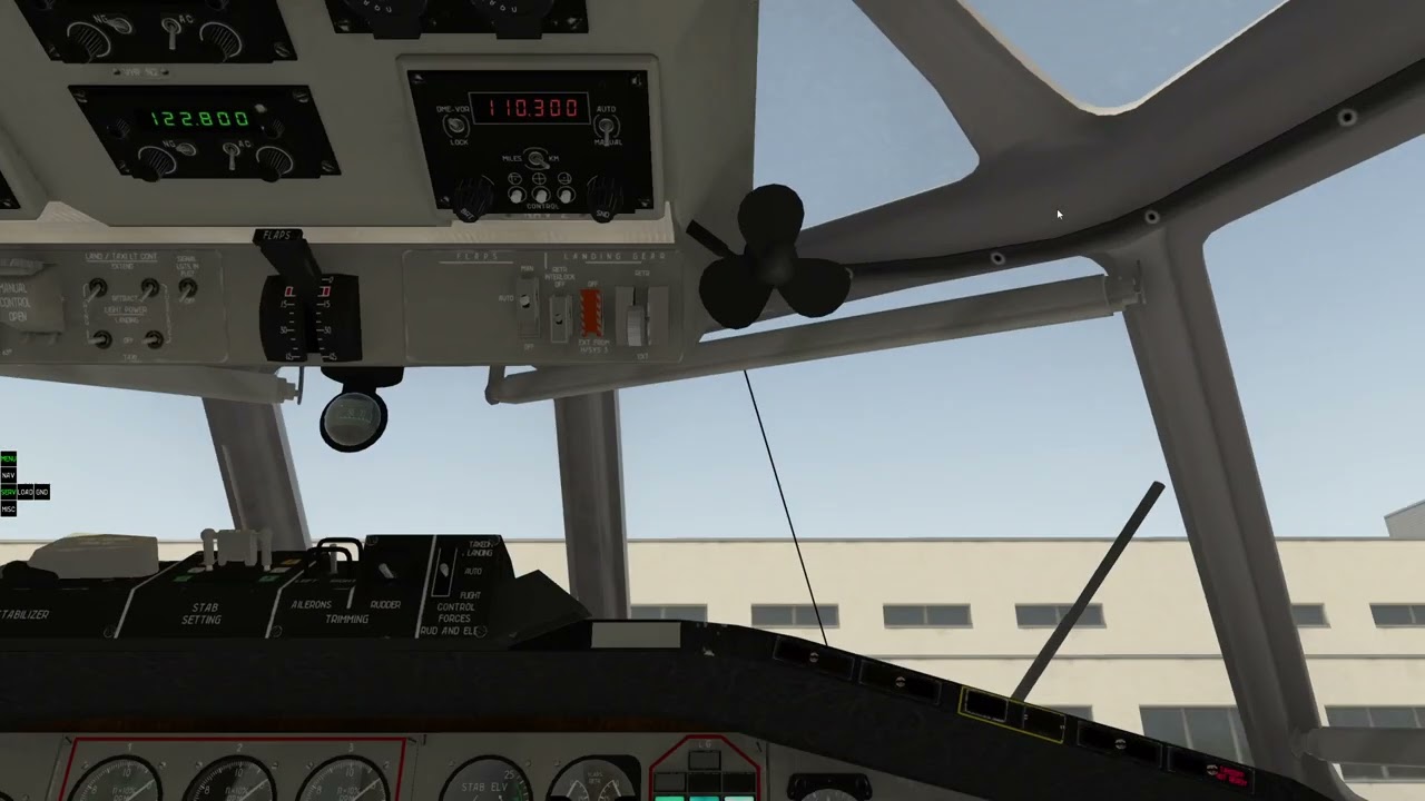 Startup + short flight with Tupolev Ty-154M