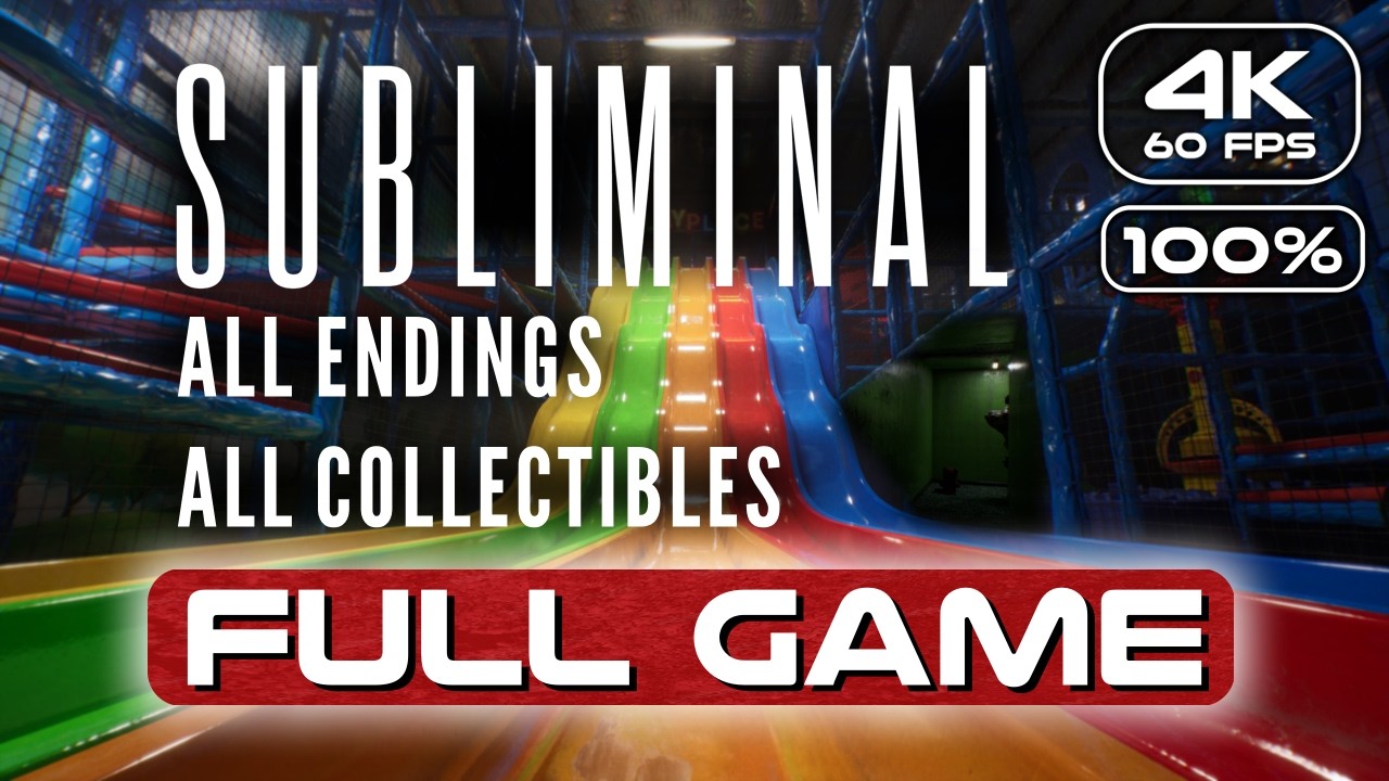 SUBLIMINAL 100% Gameplay Walkthrough FULL GAME (4K 60FPS) No Commentary