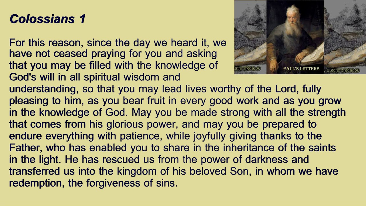 61. Colossians 1