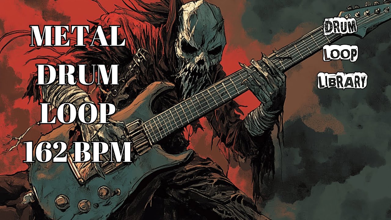 162 BPM Metal Drum Track – Driving Groove for Heavy Modern Riffing