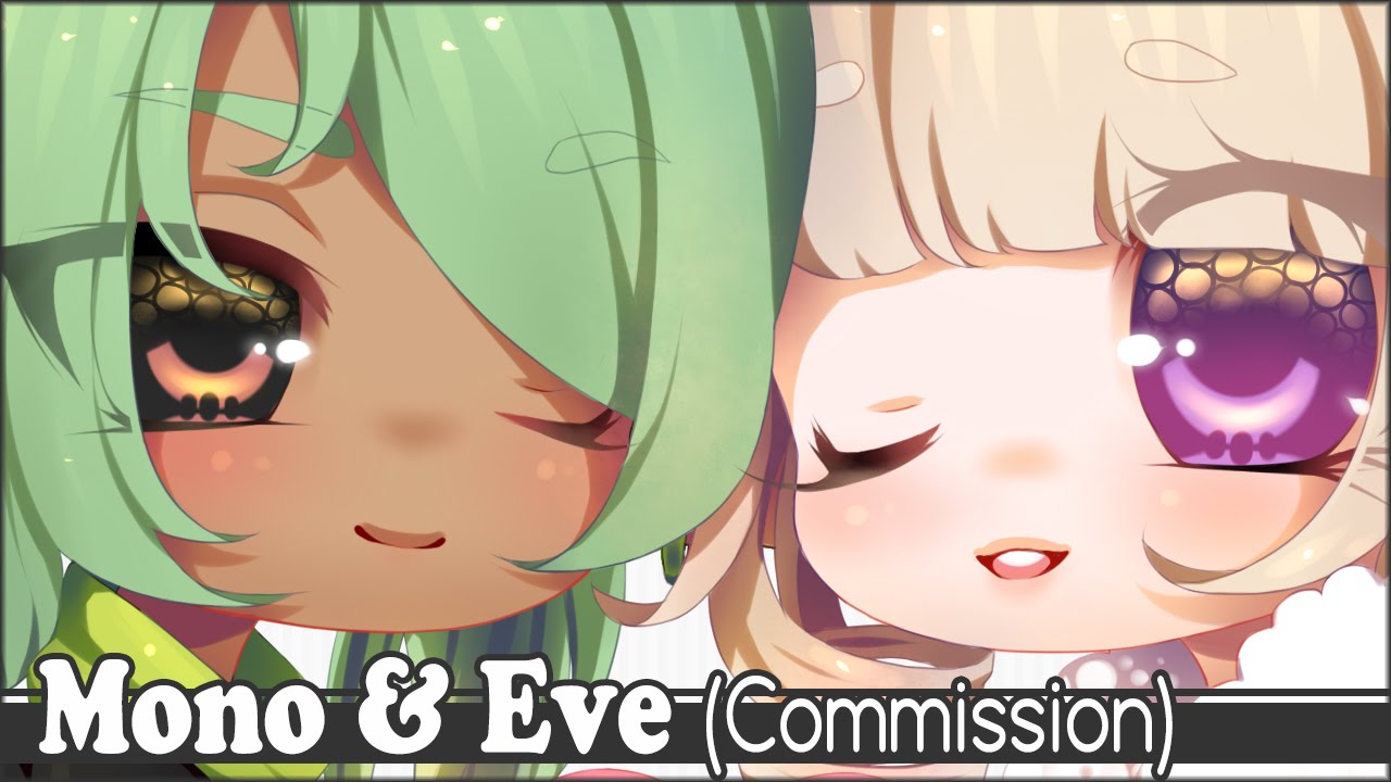 (Paint Tool SAI) Mono & Eve! [Speed Paint]