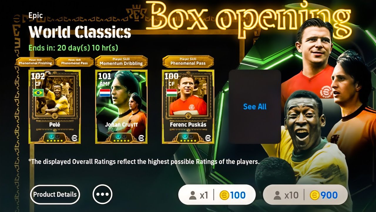 World Classics Box opening the king of football 107 pel&eacute; & 106 Johan cruyff 🔓🔥