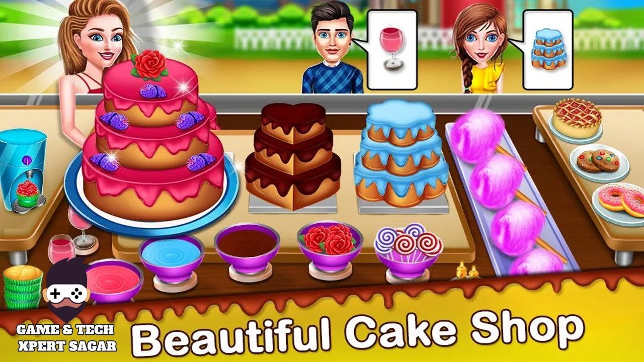 Cake Shop Cafe Pastries & Waffles cooking Game - cooking games 2020 - cake cooking game