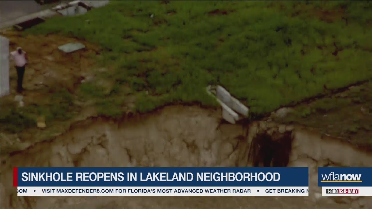 Sinkhole reopens in Lakeland neighborhood, officials say