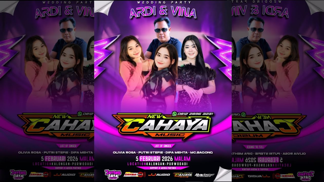🔴LIVE CAHAYA MUSIC | WEDDING ARDI & PINA 5 FAB 2026 KALONGAN | JJ AUDIO | ZAHWA MEDIA