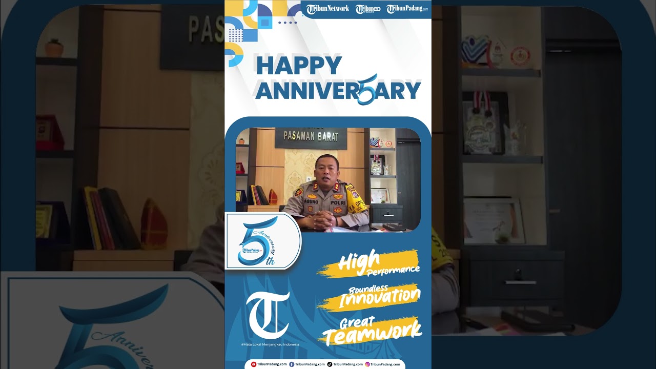 SPESIAL: Ucapan Anniversary TribunPadang.com 5 tahun oleh Kapolres Pasaman Barat