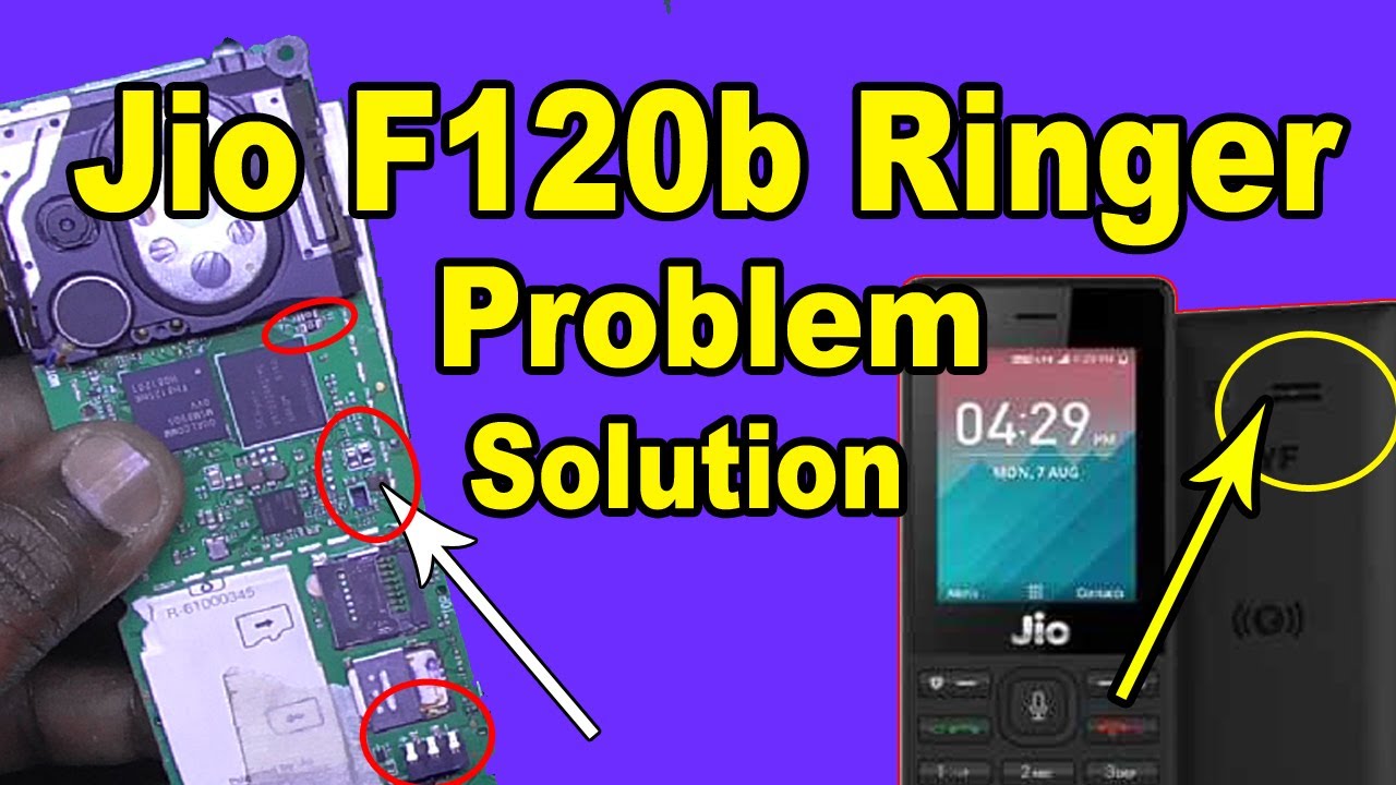 Jio F120b Ringer Not Working - Jio F120b Speaker Not Working - Jio F120b Ringer Jumper Solution