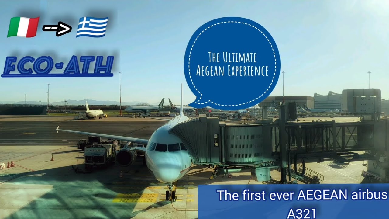 The Ultimate AEGEAN Airbus A321-231 Experience | TRIP REPORT | FROM ROME TO ATHENS | 17/12/2023 |