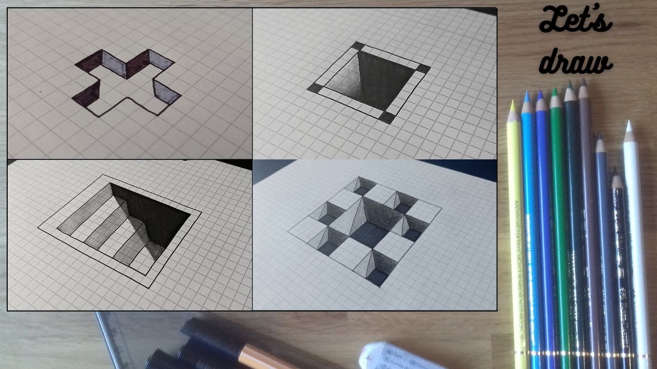 Optische Täuschungen | 3D Illusionen zeichnen für Anfänger