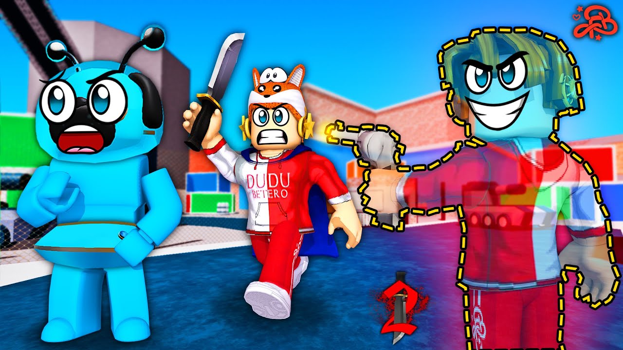 Fiquei INVISÍVEL no MURDER MYSTERY 2 Roblox!