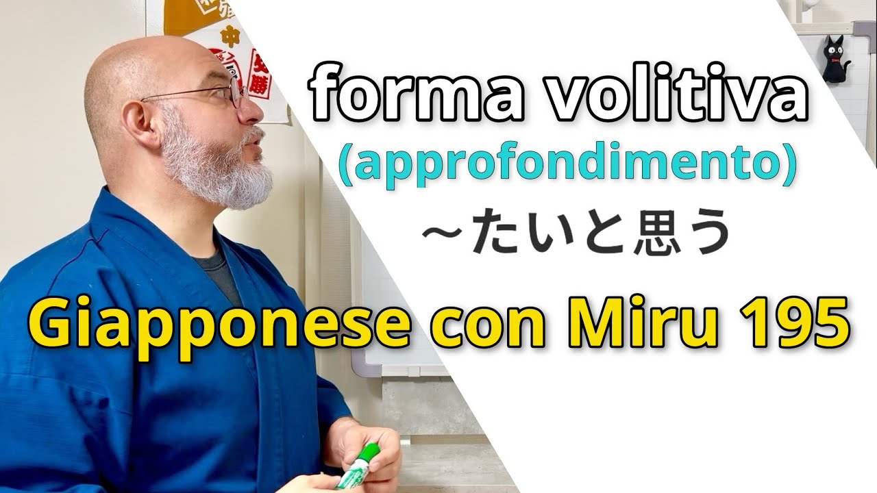 Miru - Lezione di giapponese 195 (〜たいと思う)