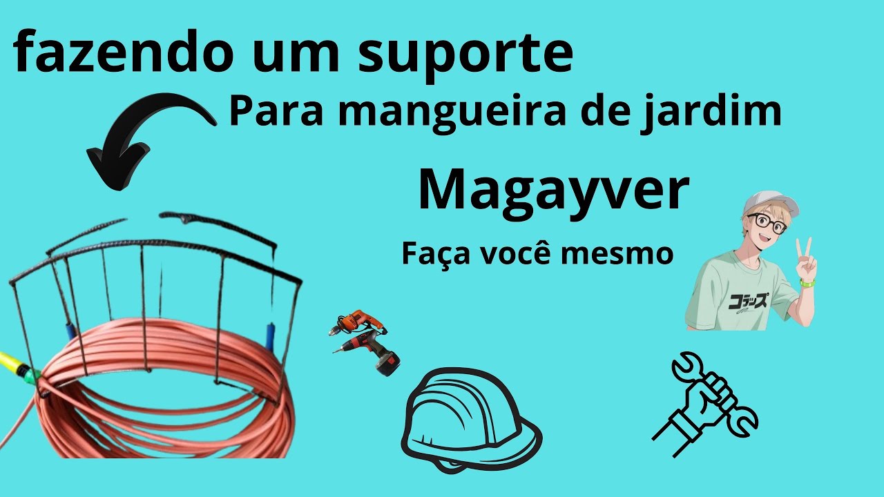 @Magayver-w6 fazendo um suporte para enrolar mangueira de jardim 🛠️🏡