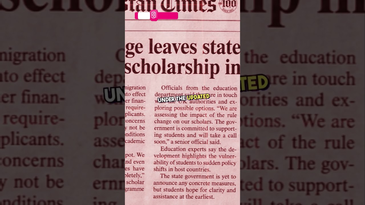 UK visa rule change leaves state foreign education scholarship in limbo