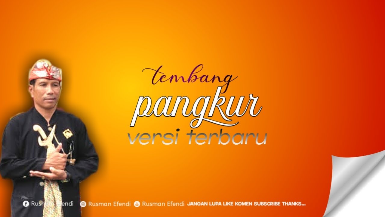 TEMBANG PANGKUR || versi terbaruhttps://youtube.com/@rusmanefendiofficial