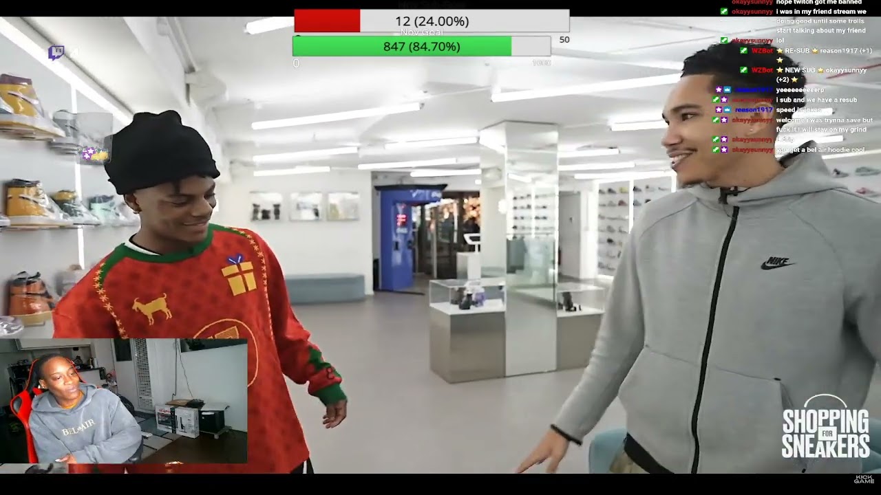 KINGTVVV REACT'S TO IShowSpeed Goes Shopping for Sneakers at Kick Game