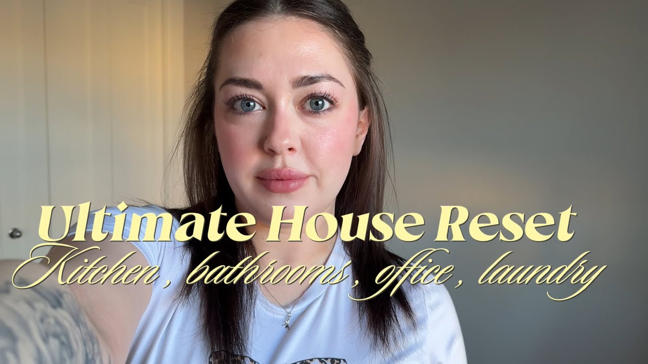 Realistic House Reset | Deep Cleaning Bathroom, Kitchen & Laundry Day Motivation