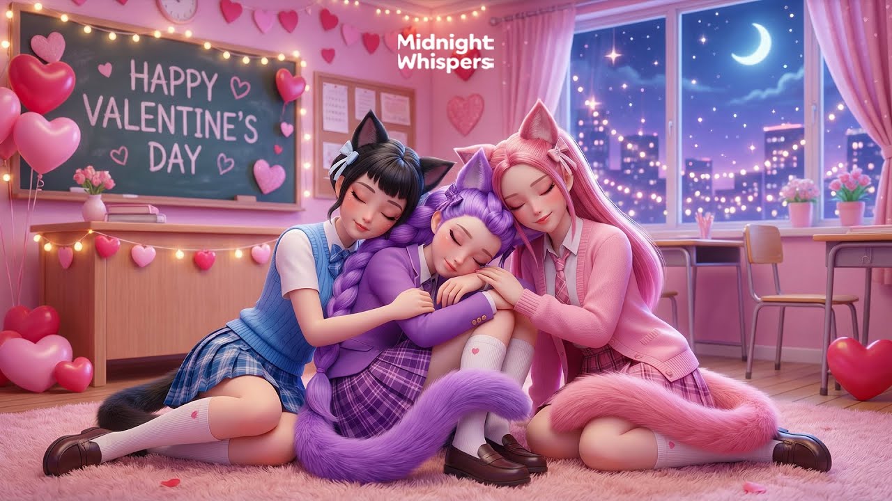 Волшебство сна ко Дню святого Валентина 💕 Sleeping Huntrix | Нежное фортепиано и сладкие сны | K-po
