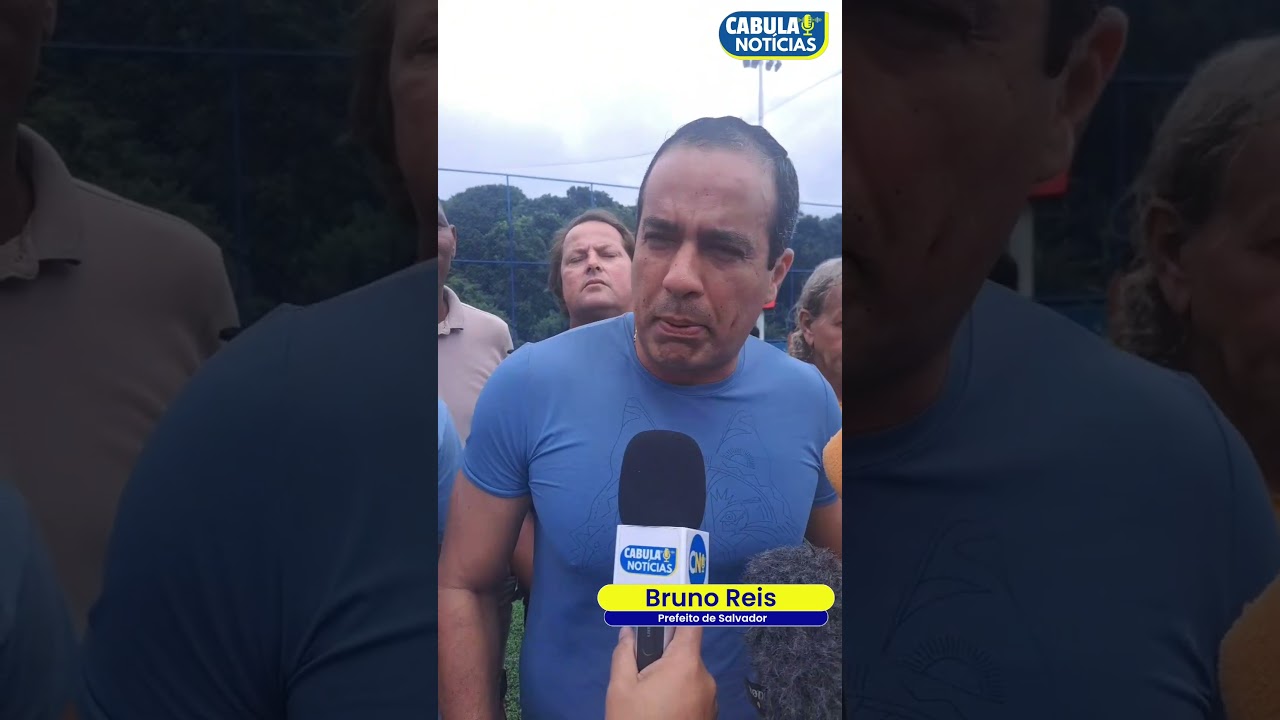 Entrevista Exclusiva do Cabula Not&iacute;cias com o prefeito Bruno Reis sobre o novo campo sint&eacute;tico.