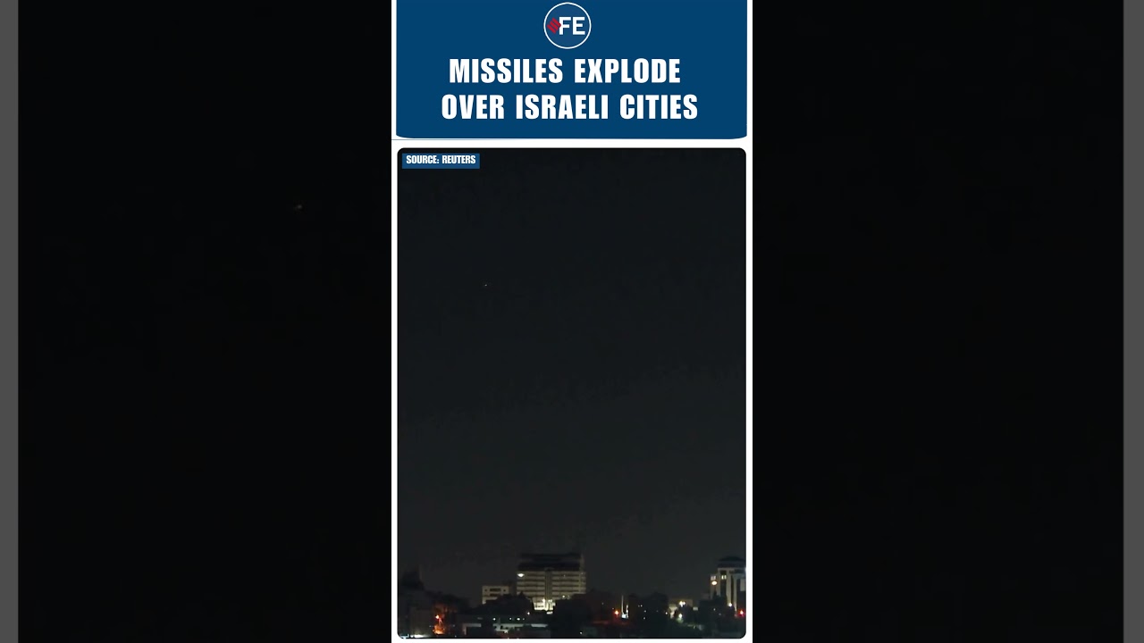 Watch: Israeli Air Defenses Shoot Down Rockets During Night Attack | #shorts #viralshorts