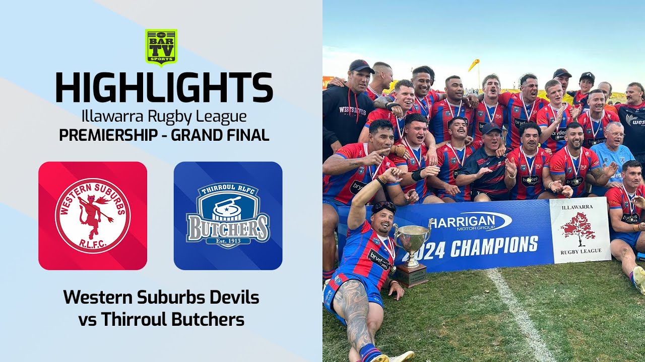 2024 Illawarra Rugby League Grand Final Highlights - Western Suburbs Devils v Thirroul Butchers