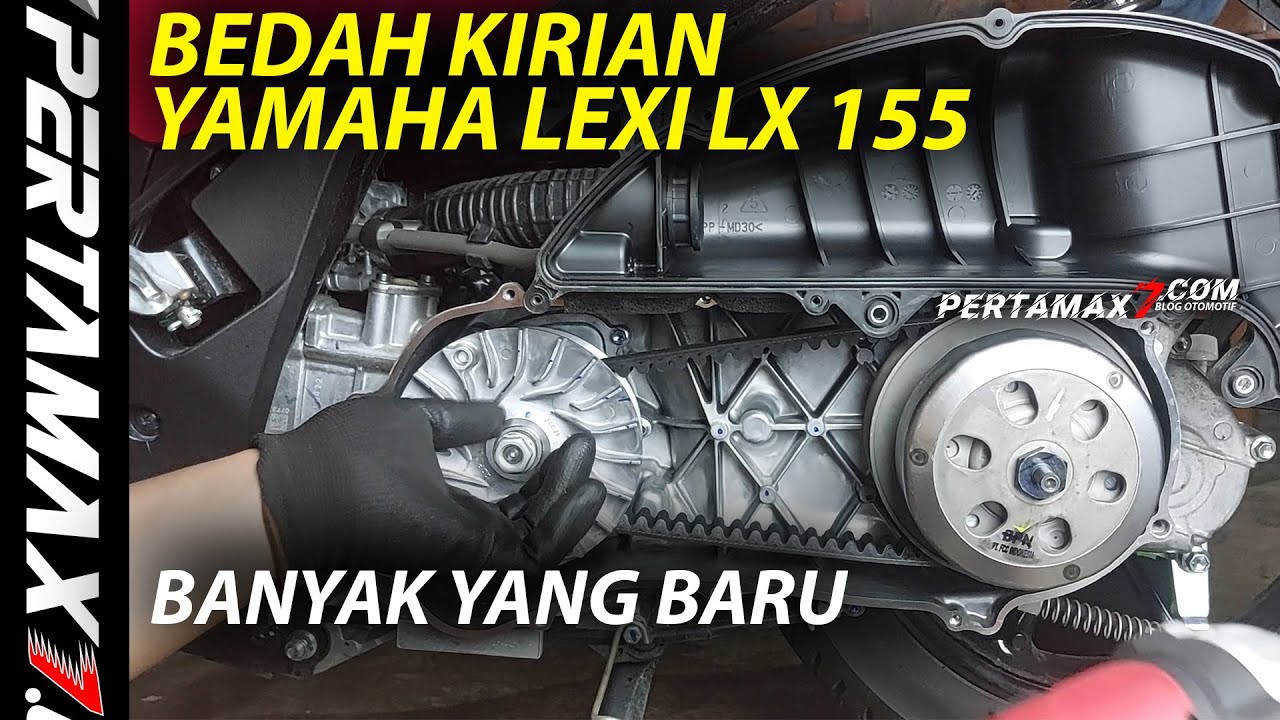 BONGKAR Kirian CVT Yamaha LEXI LX 155 Pakai Impact JLD Merah Cek Berat Roller Awas Tajam  #LEXILX