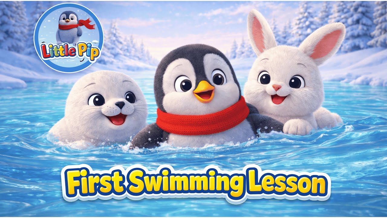 Little Pip – First Swimming Lesson | A Cozy Snow Day Story for Kids