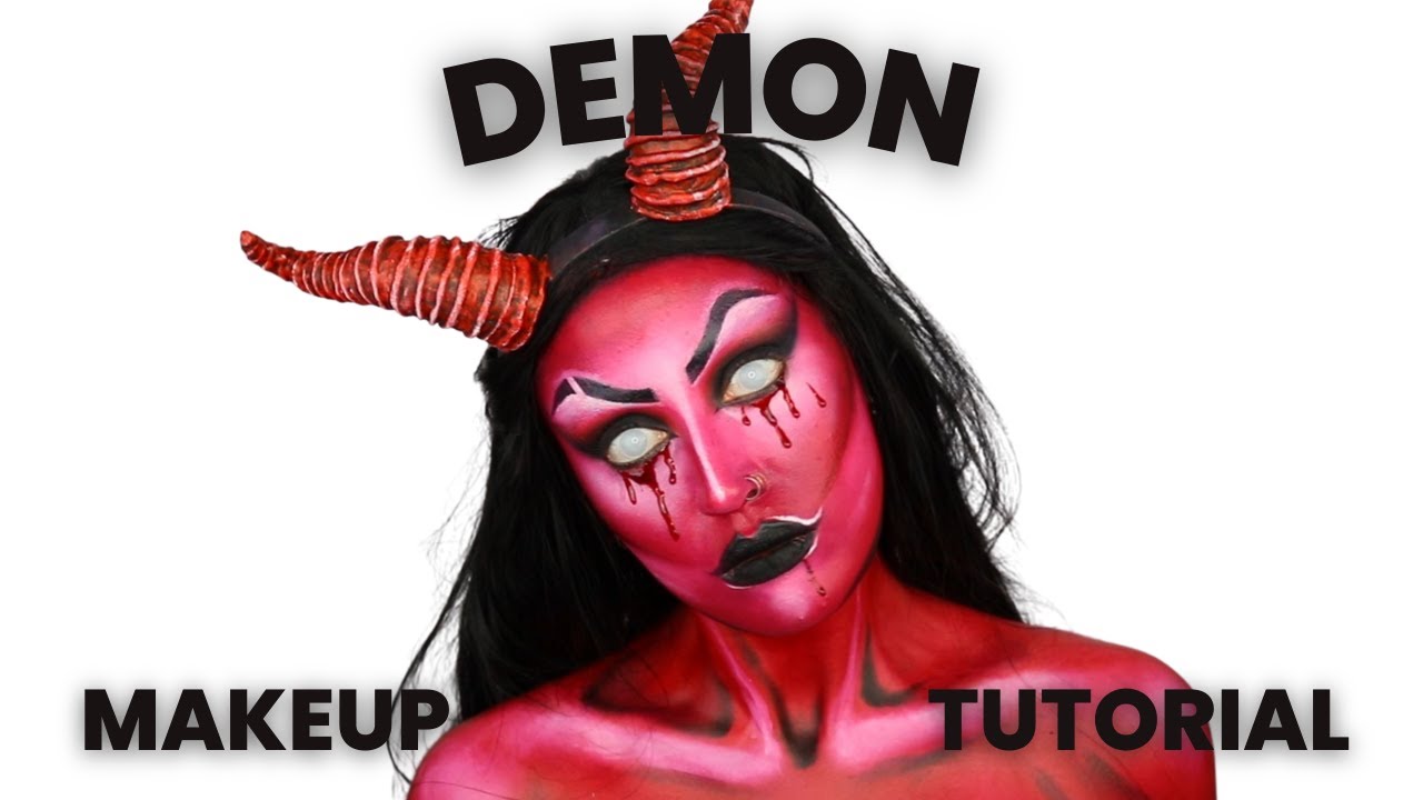 Demon Halloween Makeup Tutorial with Mehron products x @gothspectrum | Party Expert
