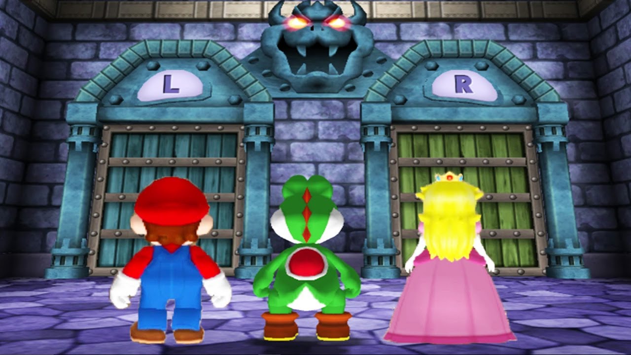 Mario Party 4 - (Mario Bad Luck) Minigames - Mario vs Yoshi vs Peach vs Luigi