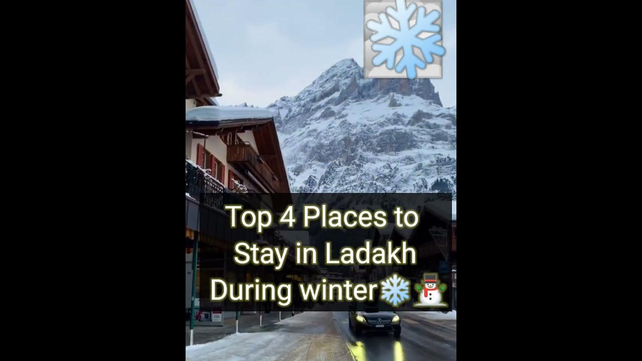 Top 4 Places to Stay in Ladakh During Winter❄⛄ #travel #winter #stay #hotels #ladakh #himachal #top