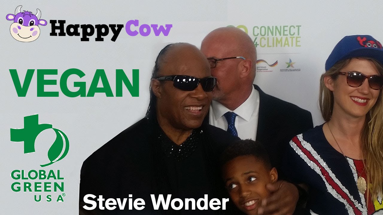 Stevie Wonder Is Vegan - 2016 Global Green Pre Oscar Party