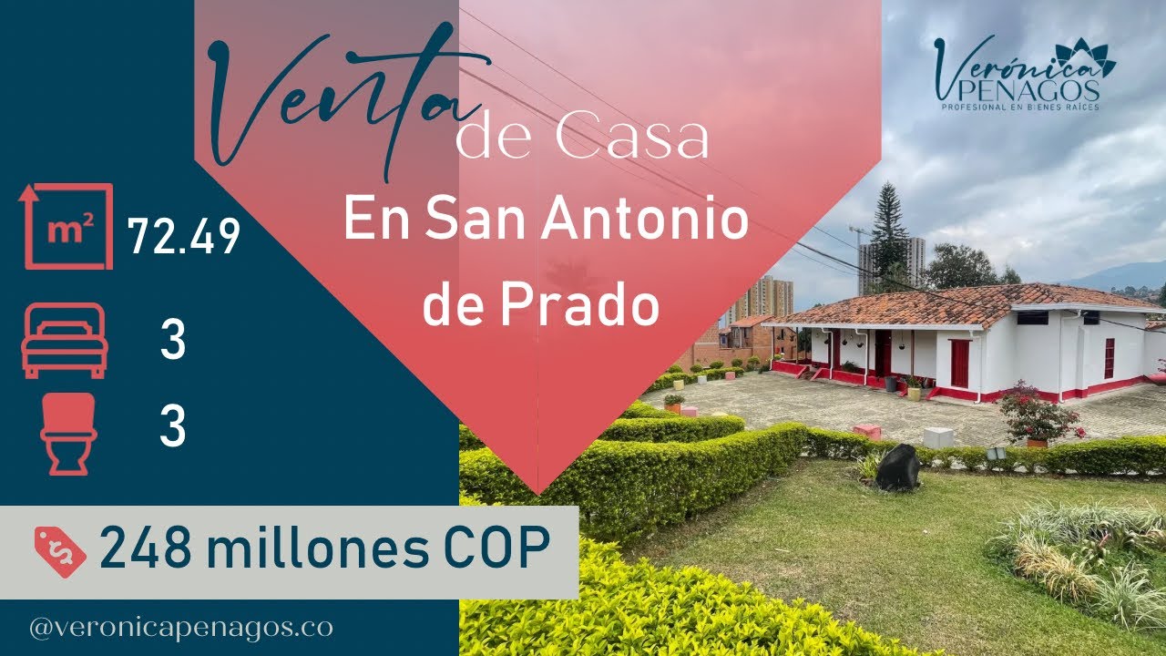 Venta de Casa en San Antonio de Prado / Medellín $248 millones COP